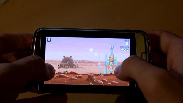 Nikon S800C playing Angry Birds Star Wars @ ClubulFoto.com смотреть онлайн