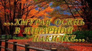 Хмурая осень в янтарной накидке*