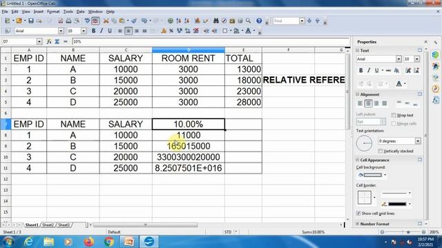 Cell Referencing in Open Office Calc in Hindi. Relative, Absolute & Mixed referencing. смотреть онлайн