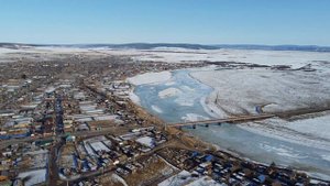 Пролет над Качугом (Иркутская область) с севера на юг. Март 2022 года.