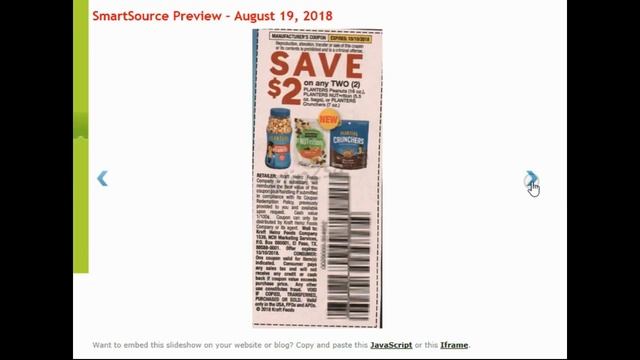 Smartsource Coupon Insert Preview- 8/19/18