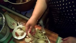 Тушеные свиные ребра. Braised pork ribs.