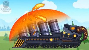 Увеличение силы - Объединение танков Battle Bull  танком пожарной машины | Мультики про танки