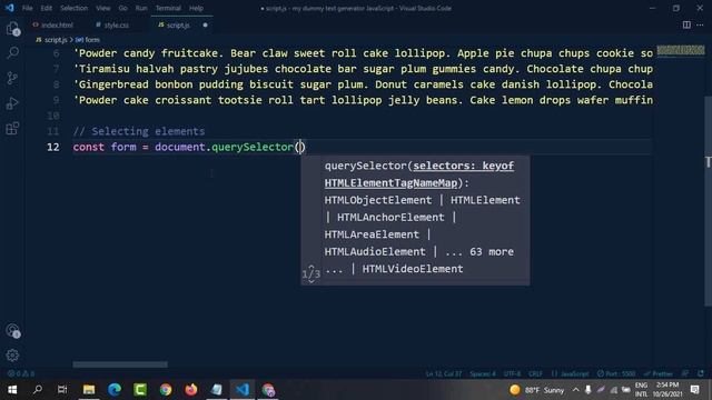 Dummy Text Generator || Random Quote Generator || JavaScript Projects For Beginners || HTML, CSS