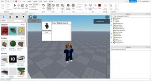 Как сделать инвентарь в Roblox Studio
