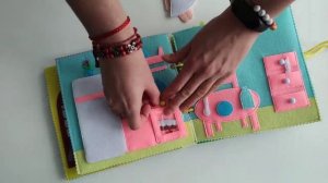 Развивающая мягкая книжка из фетра