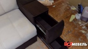 Прямой диван со столиком "Риф" в магазине ВсяМебель, Пенза.