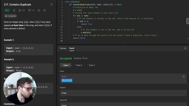 Quick and Easy LeetCode Solution: Contains Duplicate | Python One-Liner | 217