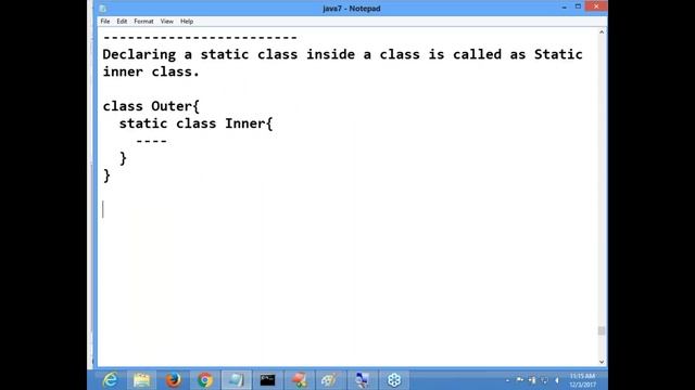 Core Java || "Inner Classes " || by Nagoor Babu Sir смотреть онлайн