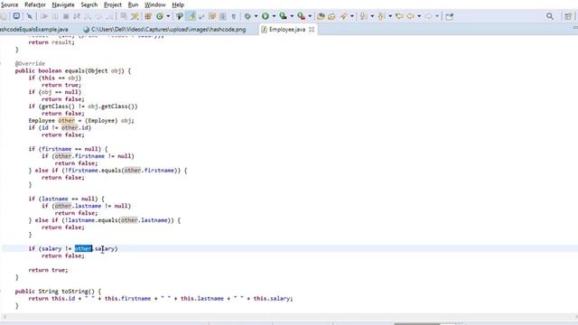 Hashcode Equals Example   Discusses how hashcode and equals methods are related in Java and why the