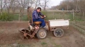 Минитрактор переломка Андреевец 3