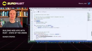 Building Web Apis With Rust - State Of The Union - Rainer Stropek – EuroRust 2022