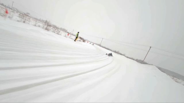 Зимний картинг и FPV квадрокоптер смотреть онлайн