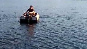 Самодельный лодочный мотор из бензокосы