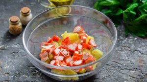 Салат Нептун с морской капустой