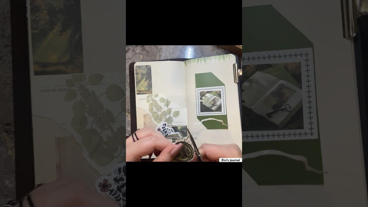 Deep forest ASMR journaling| Full 4K version is on my channel #shorts #asmr #scrapbooking смотреть онлайн