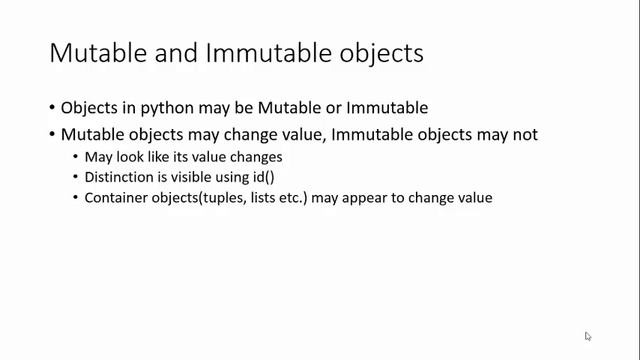 11-Mutable and immutable objects смотреть онлайн