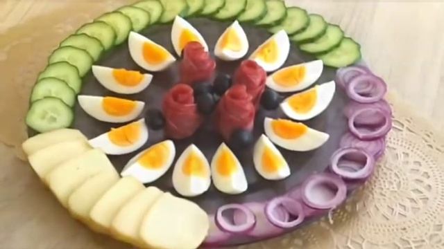 Оформляем тарелку с закусками/Праздничный стол/Когда  гости на пороге!