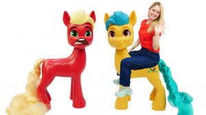 Большие игрушки для детей My Little Pony! Верни магию в Эквестрию - веселые игры для девочек