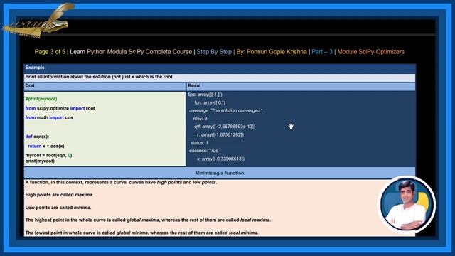 Learn SciPy Complete Course |Step By Step| Optimizers | Ponnuri Gopie Krishna | Part-3 смотреть онлайн