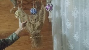 Мастер класс макраме. Панно "Сова на круглой основе".Презентация