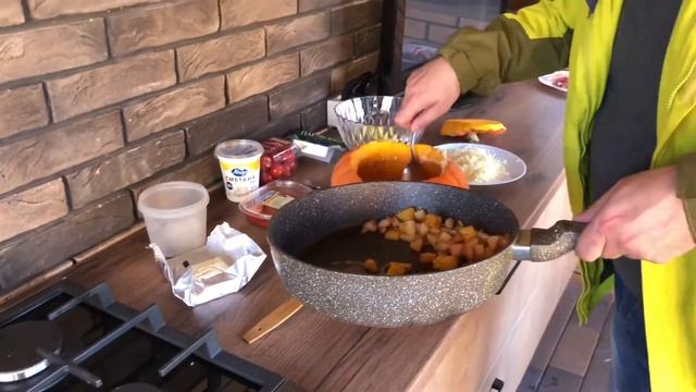 Фаршированная тыква в тандыре. Тыква на Хэллоуин. #тыкварецепты #тыквавтандыре #halloween