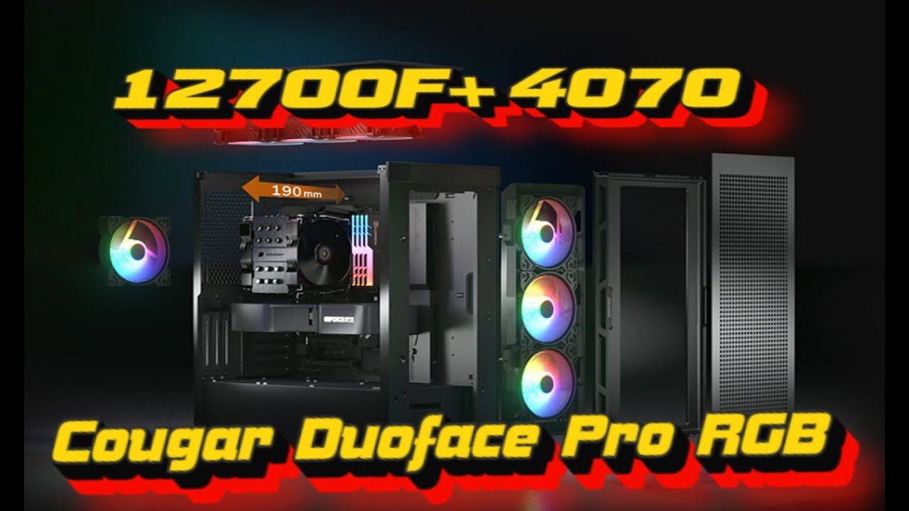 Компьютер из комплектующих подписчика! i7 12700F+MSI PRO B760+Cougar Duoface PRO+4070 тесты/общение
