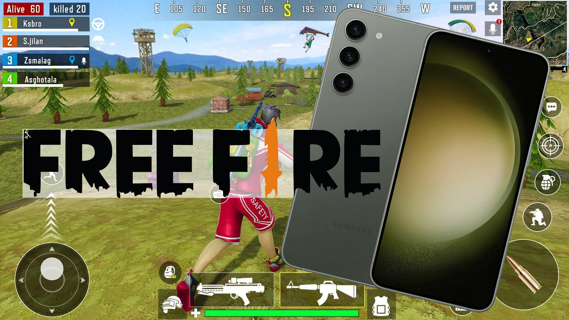 Играем в Free <b>Fire</b> на Samsung Galaxy S23 на максималках. 