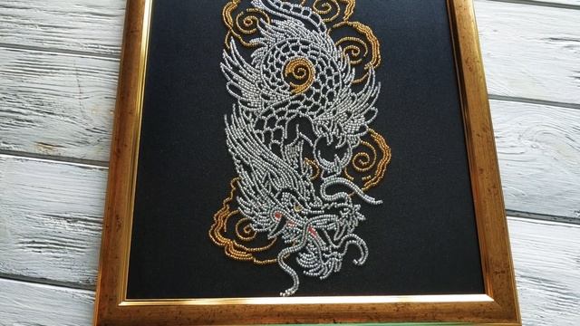 Картина бисером Дракон от ТМ Миледи оформление смотреть онлайн