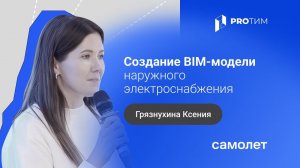 «Создание BIM-модели наружного электроснабжения». Грязнухина Ксения