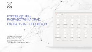 Руководство разработчика XRAD. Глобальные процессы