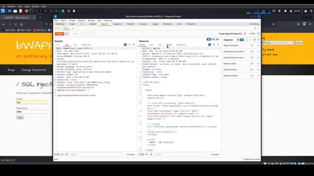 bWAPP SQL Injection in Login Form/Hero | Web Application Penetration Testing
