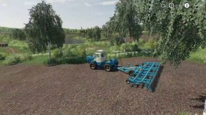 FS 19  - Культивирую и удобряю три поля.  Взял технику в аренду - Фермер в БАЛДЕЙКИНО # 11