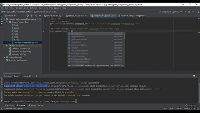Extract text from Image file using Tesseract OCR, Python and OpenCV | The Legendary Outlier