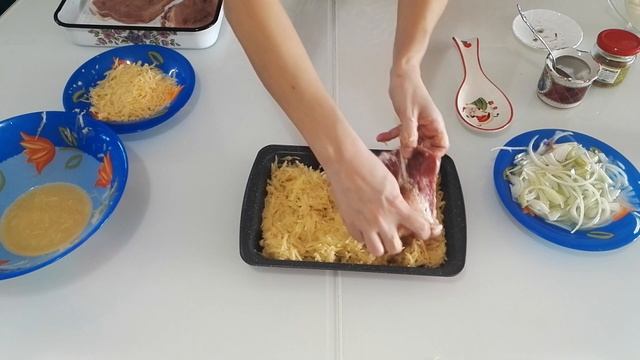 Мясо по французски из свинины в духовке! Безумно вкусное мясо.