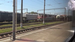 Поезд 102М Москва — Адлер. Вид из окна.