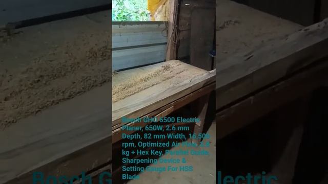 Bosch GHO 6500 Electric Planer, 650W, 2.6 mm Depth, 82 mm Width, 16,500 rpm. #bosch #boschtools смотреть онлайн