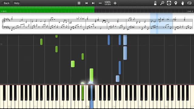Voice of No Return - NieR: Automata - Synthesia Sheet Music смотреть онлайн