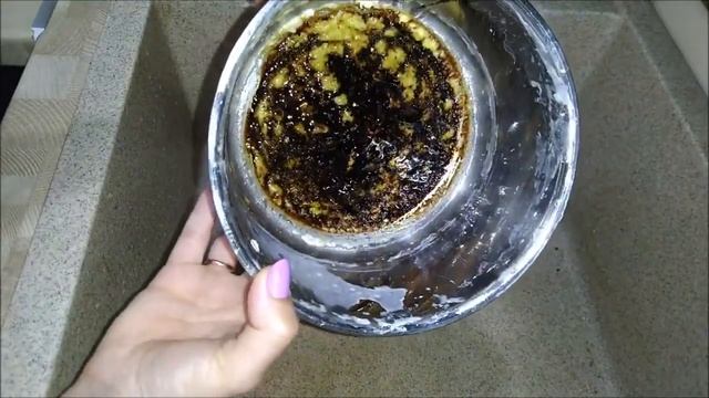 Чем отмыть пригоревшую кашу смотреть онлайн