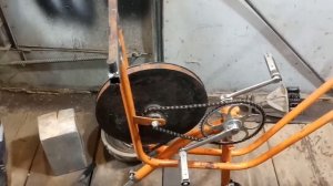 Велотренажер времен СССР, починка сваркой