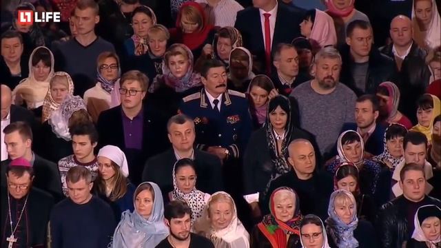 Присутствие католиков (совместная молитва) на литургии верных в праздник Рождества Христова. 2018.
