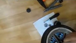 Ремонт колеса детской коляски Peg Perego