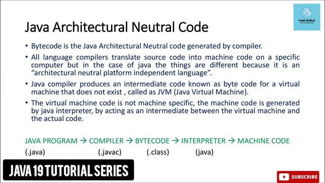 #5 - Java 19 Series | Java Architecture Neutral Code |  JVM | Java Virtual Machine