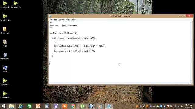 Java HelloWorld  - Using Notepad and Command Prompt  [For Absolute Beginners]
