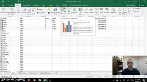 Excel 2016 Frequency, Histogram, Pie Chart