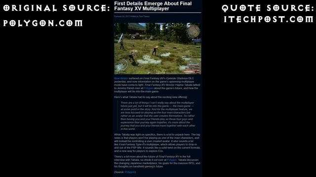 Final Fantasy XV (15) - A King's Tale for free! Episode Gladio for sale & Multiplayer Info. смотреть онлайн