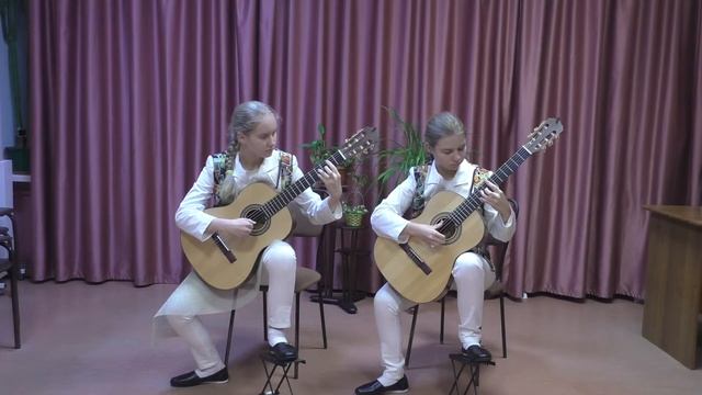 Дуэт гитар Березины Наталья и Мария. С. Абреу "Тико-тико", араж. А. Носова смотреть онлайн