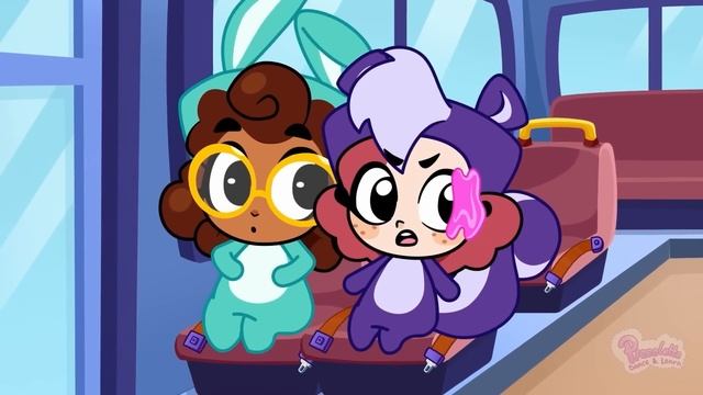 ?? School bus rules with Unicorn ?? Wheels on the bus Song ? Nursery Rhymes by Piccoletta ? смотреть онлайн