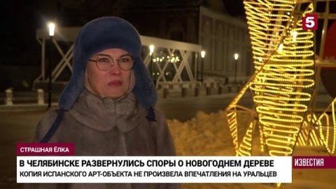 В Челябинске раскритиковали главную городскую елку из алюминия