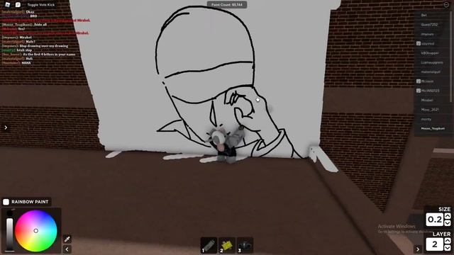 Drawing Gojo Satoru ♾️? In Roblox (Spray Paint) (READ THE DES смотреть онлайн